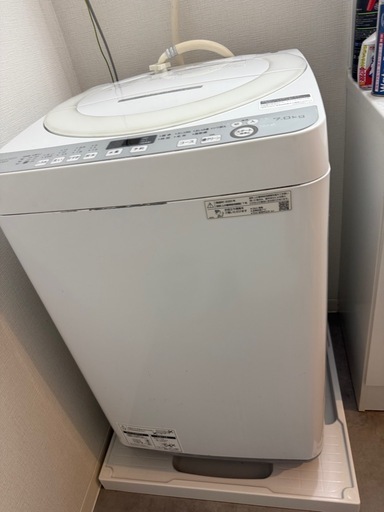 洗濯機 2020年製 SHARP ESGE7D-W 7kg 