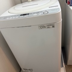洗濯機 2020年製 SHARP ESGE7D-W 7kg の画像