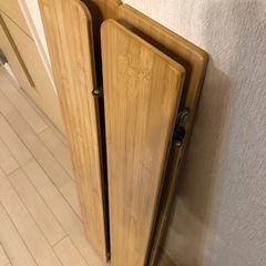 バンブーテーブル　折りたたみ　美品　キャンプテーブル　6500円→2000円の画像