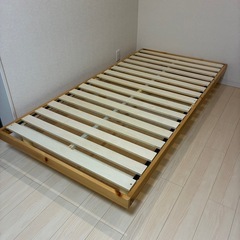 【無料！引取限定！急ぎ希望！】ニトリ_セミシングルすのこベッドフレームの画像