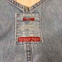 サロペット デニム スカート squeeze jeansの画像