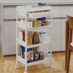 引き出し・蓋付きワゴンの画像