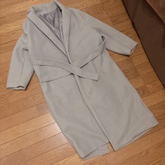 grl リボンベルト付テーラーコート[ze595]グリーンの画像