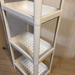 4段収納ラック　ホワイト　美品の画像