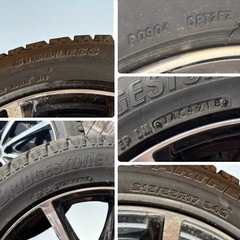215/55R17 スタッドレスタイヤ4本セット　ホイール付　ブリヂストン　1シーズンのみ使用の画像