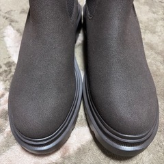 【新品】リブニットソックスブーツ　GU サイズＸＬの画像