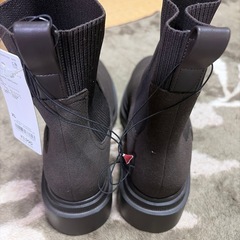 【新品】リブニットソックスブーツ　GU サイズＸＬの画像