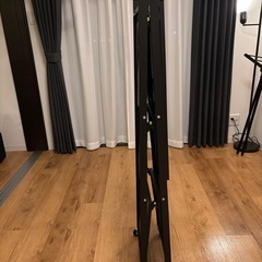 【受付終了】折りたたみスチールラック 収納棚 キャスター付き 折りたたみ式 シェルフ 食器棚 防サビ加工 (ブラック,4段) の画像