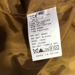 レディースダウンコート　サイズ40の画像