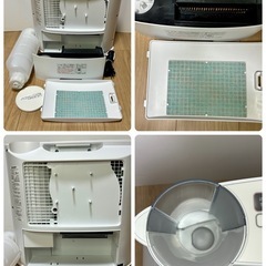 ①【美品 クリーニング済】加湿セラミックヒーター SHARP HX-J120-W【現金 PayPayお支払い出来ます】の画像