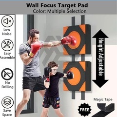  壁掛けボクシングバッグ  高さ調節可能 トレーニングパッドの画像