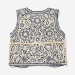 【激かわ♡】レース編みニットベストの画像