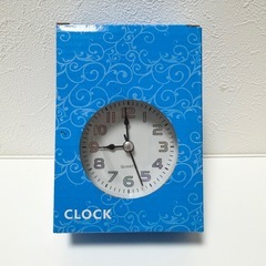 目覚まし時計 アラーム 小型 大音量 ツインベル アナログ 静音 シルバーの画像