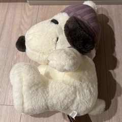 【新品タグ付き】BIG スヌーピーぬいぐるみ ニット帽の画像