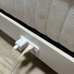 マットレス付きシングルベッドの画像