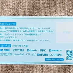 ★チヨダの株主優待券2枚&500円クーポン5枚の画像