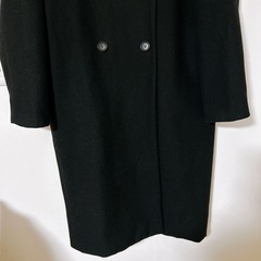 KBF ノーカラーコート ロング　ダブルボタン ウール混 　 の画像