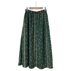 【新品】chocol raffine robe 花柄 ロングスカート 裏地付き 深緑 フリーの画像