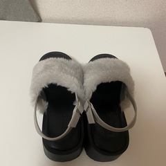 ファーサンダル　24.0〜24.5の画像