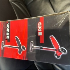 キッズキックボード黒の画像