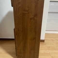 🉐木製スリムチェスト（4段）幅30cmの画像
