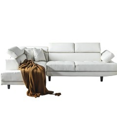 白カウチソファー美品の画像