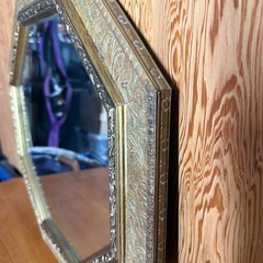 アンティーク鏡！！直径550/の画像