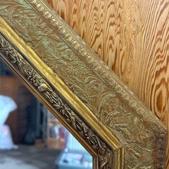 アンティーク鏡！！直径550/の画像