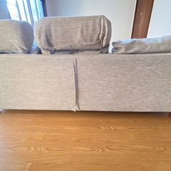 【12/6取引希望、12/7以降は相談】3人掛けソファ、オッドマン付きの画像