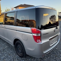 予備検査付 茨城発 H24年 ホンダステップワゴン 4WD G 走行10万キロ ナビ フルセグ バックカメラ ETC スタッドレスタイヤ ワンオーナー 8人乗り 修復歴なし！の画像