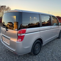 予備検査付 茨城発 H24年 ホンダステップワゴン 4WD G 走行10万キロ ナビ フルセグ バックカメラ ETC スタッドレスタイヤ ワンオーナー 8人乗り 修復歴なし！の画像