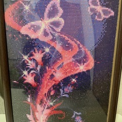 ビーズアート　インテリア　額縁付きの画像