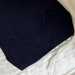 美品✨ ウールノースリーブ ニットベスト(ネイビー)の画像