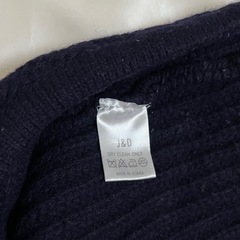 美品✨ ウールノースリーブ ニットベスト(ネイビー)の画像