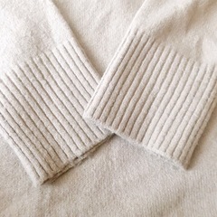 タートルネックワンピース　ベージュ　レディースの画像