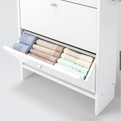 ディノス サニタリー収納 棚 引き出しの画像