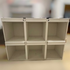 収納棚  カラーボックス 3マス×2段の画像