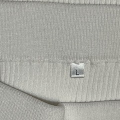 COCA　コカ 白 リブ タイトニット スカートの画像