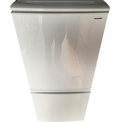 シャープ 2ドア冷凍冷蔵庫 SJ-D14D-W 2018年製の画像