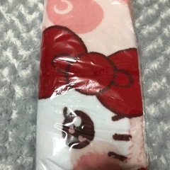 サンリオ　パンダハローキティ　キラもこリボン毛布（全1種）の画像