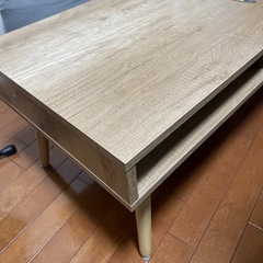 ローテーブル　引き出しつきの画像