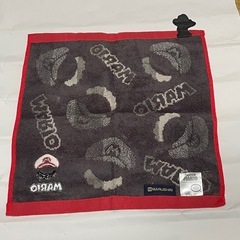 スーパーマリオ ハンドタオル マリオ帽子＆ロゴ総柄【新品未使用】の画像