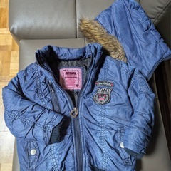 JOＹNANAダークブルージャケット80㌢フード付き女児の画像