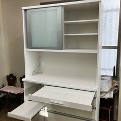 ほぼ新品　食器棚　レンジ台　キッチン収納の画像