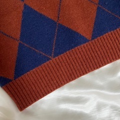 新品同様✨ アーガイル Vネック ニットベストの画像