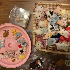 思いっきりシルバニアファミリーセット　3階建ての家付の画像