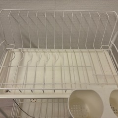 ニトリ 2段 水切りラックの画像
