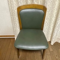 【お譲りします】椅子　グリーン　1脚の画像
