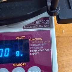 Alfa mirageアルファミラージュ 貴金属テスター GKS-3000 ACアダプターTB-248 高純度 ゴールド 金純度 計量機 比重計 プラチナ 金の画像