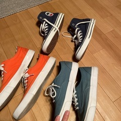 キャンバススニーカー　３足セットの画像